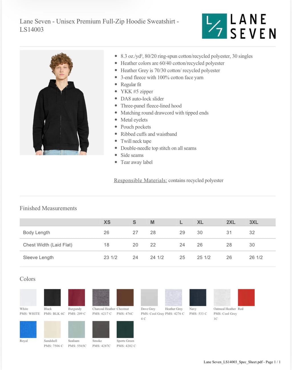 2026 NATIONAL - ZIPPERED HOODIE (EMBROIDERED)